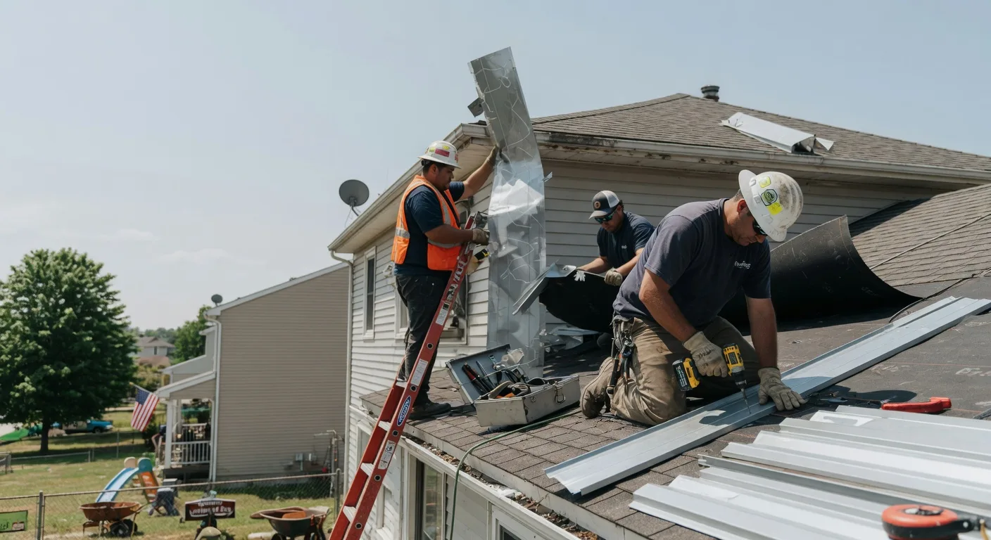 Storm Damage Metal Roof Repair in Sprankle Mills, PA